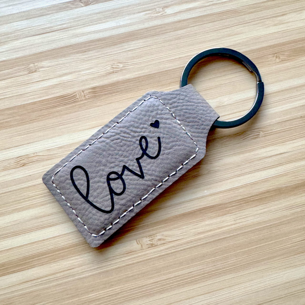 Keychain_stitched_love_tan