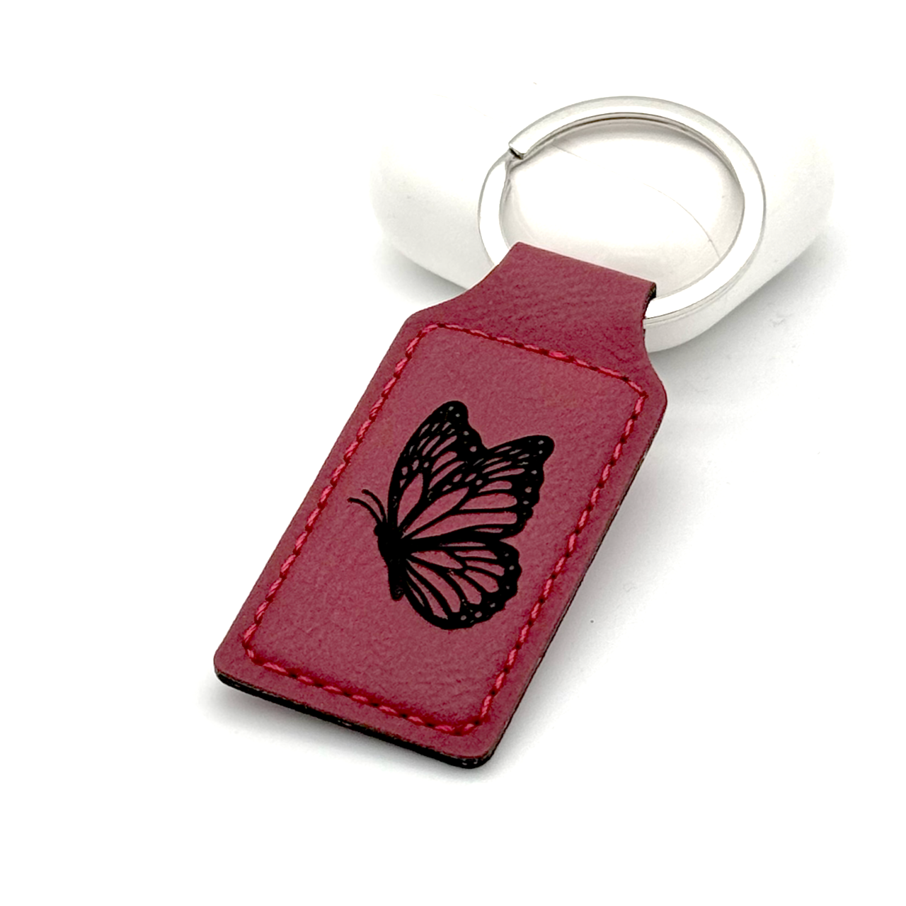 Keychain_stitched_butterfly_rose