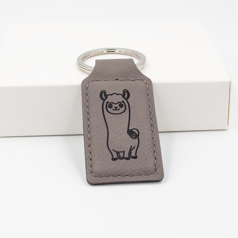 Keychain_stitched_llama_grey