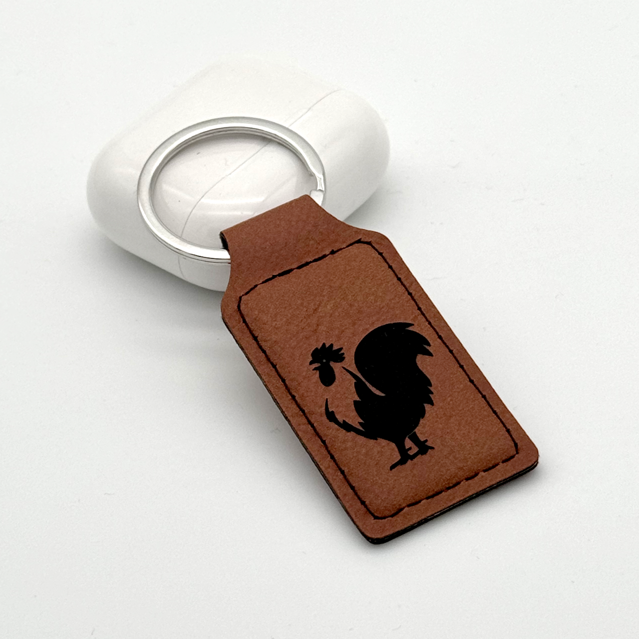 Keychain_stitched_rooster_midbrwn