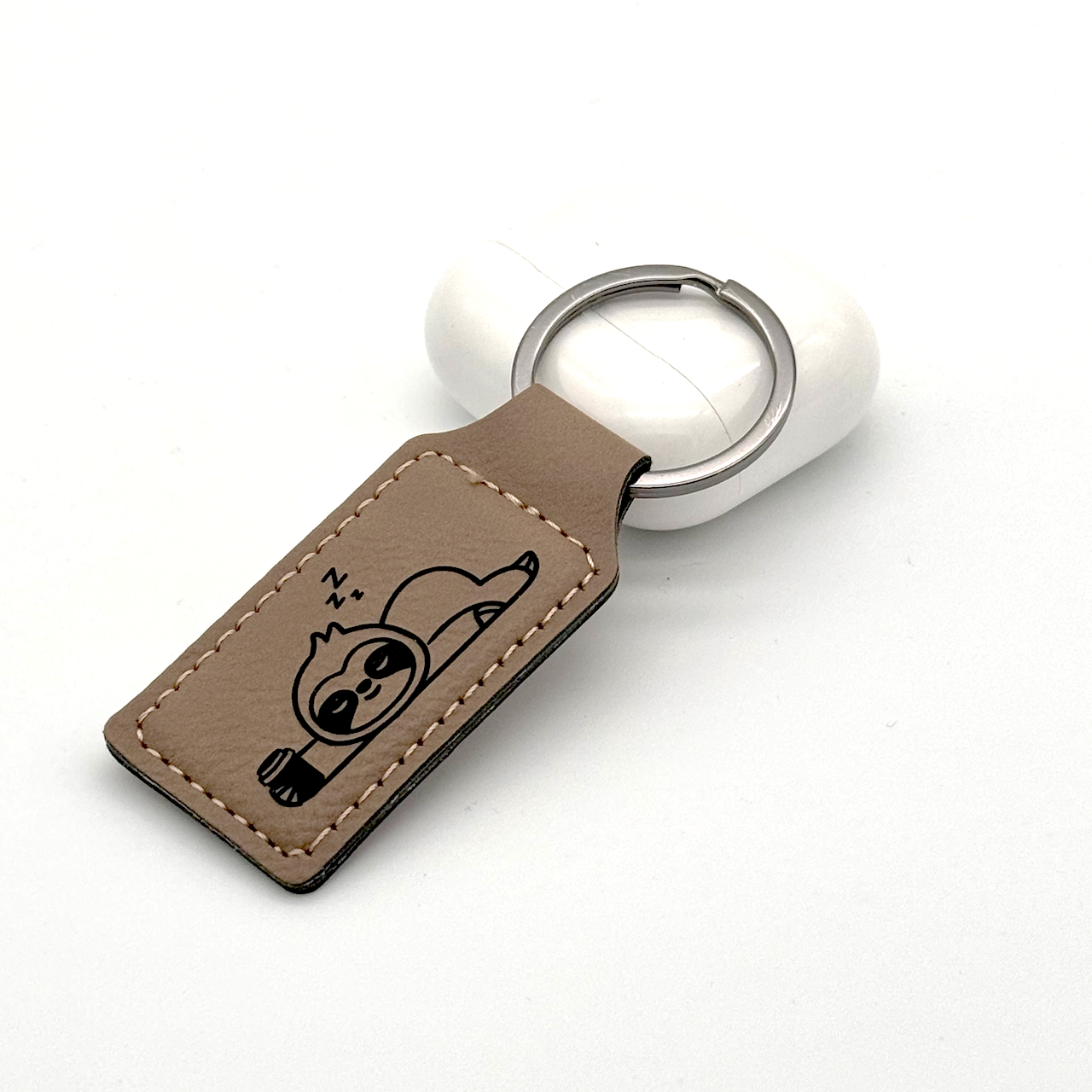 Keychain_stitched_sloth_tan2